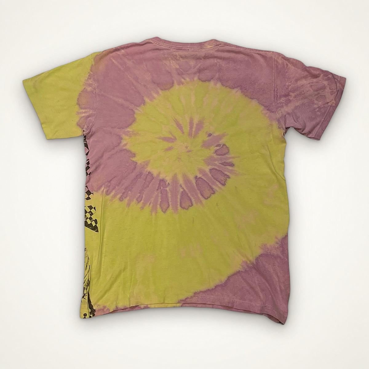 Stussy Tie-Dye Graphic Tee (Pink/Yellow)