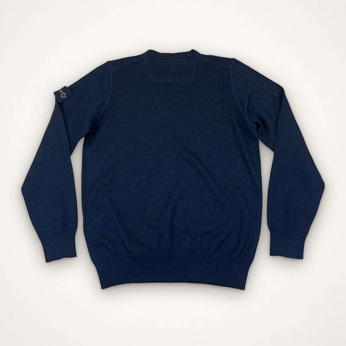 Stone Island Junior Wool Crewneck Sweater (Navy)