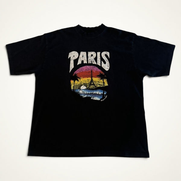 Balenciaga Paris Tropical Tee (Black)