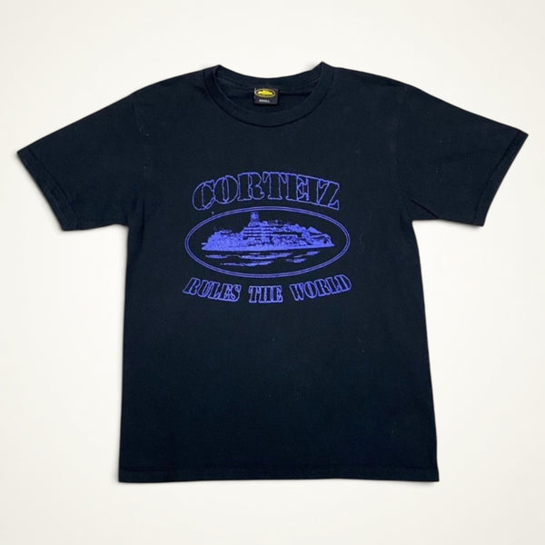 Corteiz Alcatraz Rules The World Tee (Navy)