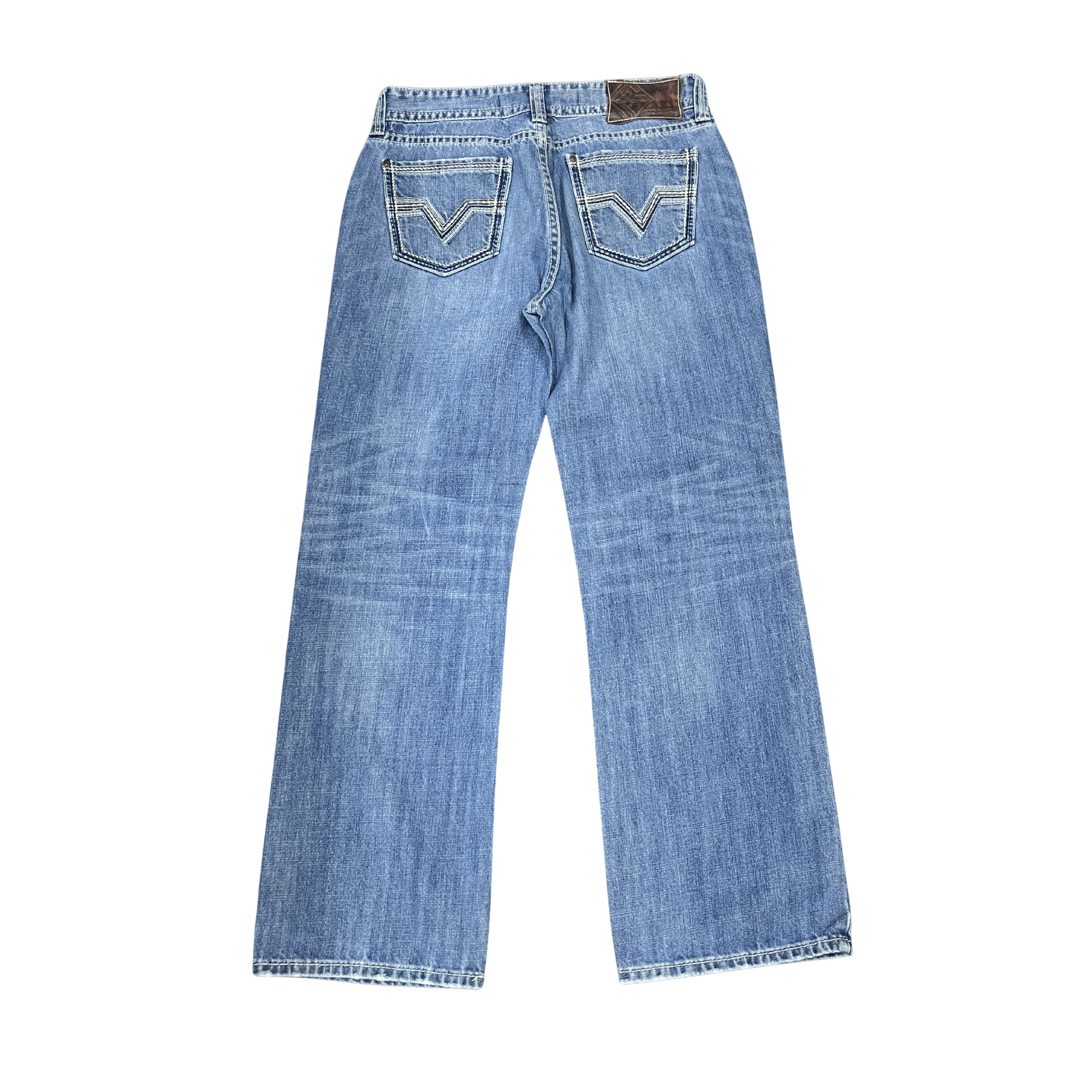 Vintage Washed Straight Denim