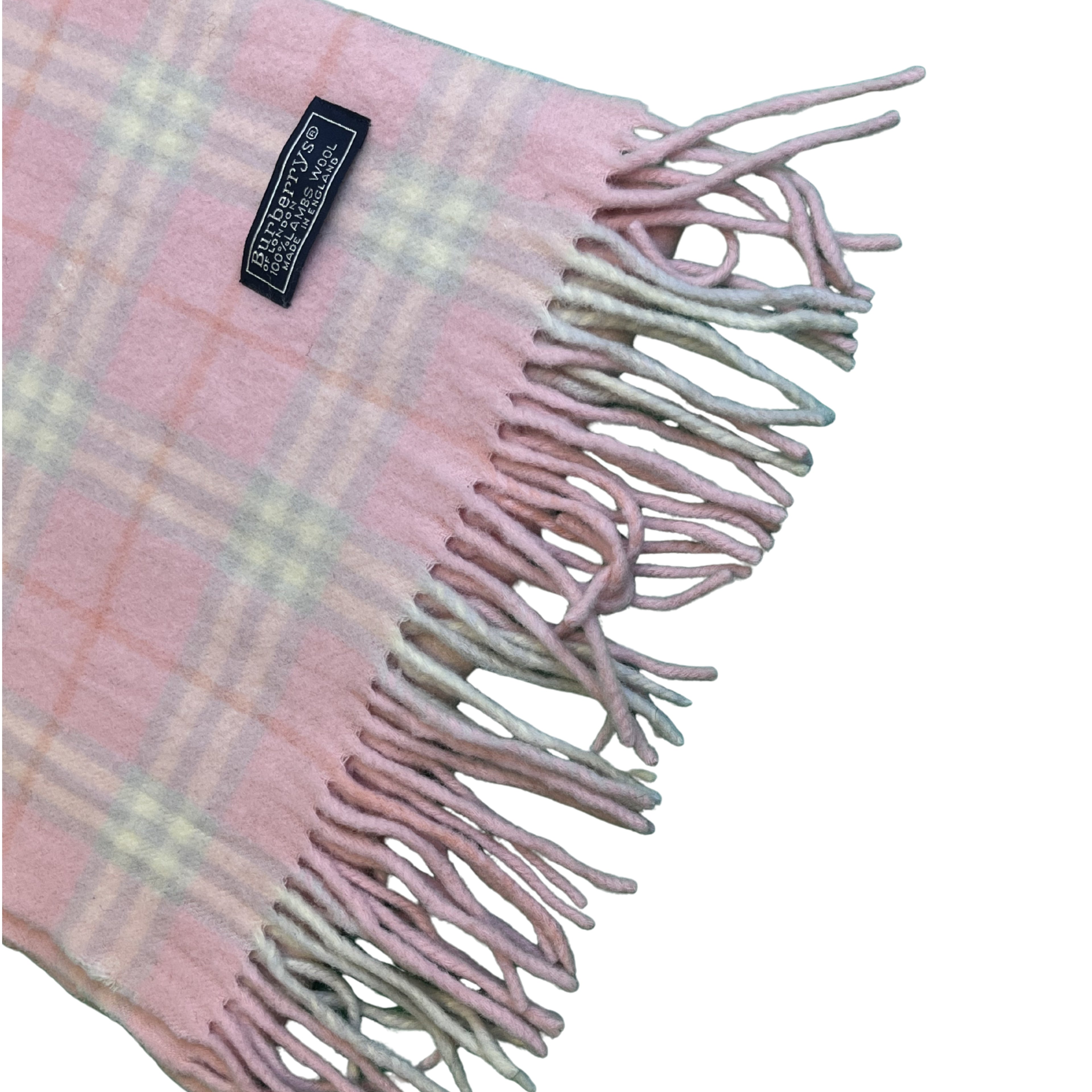 Burberry růžová kostkovaná šála