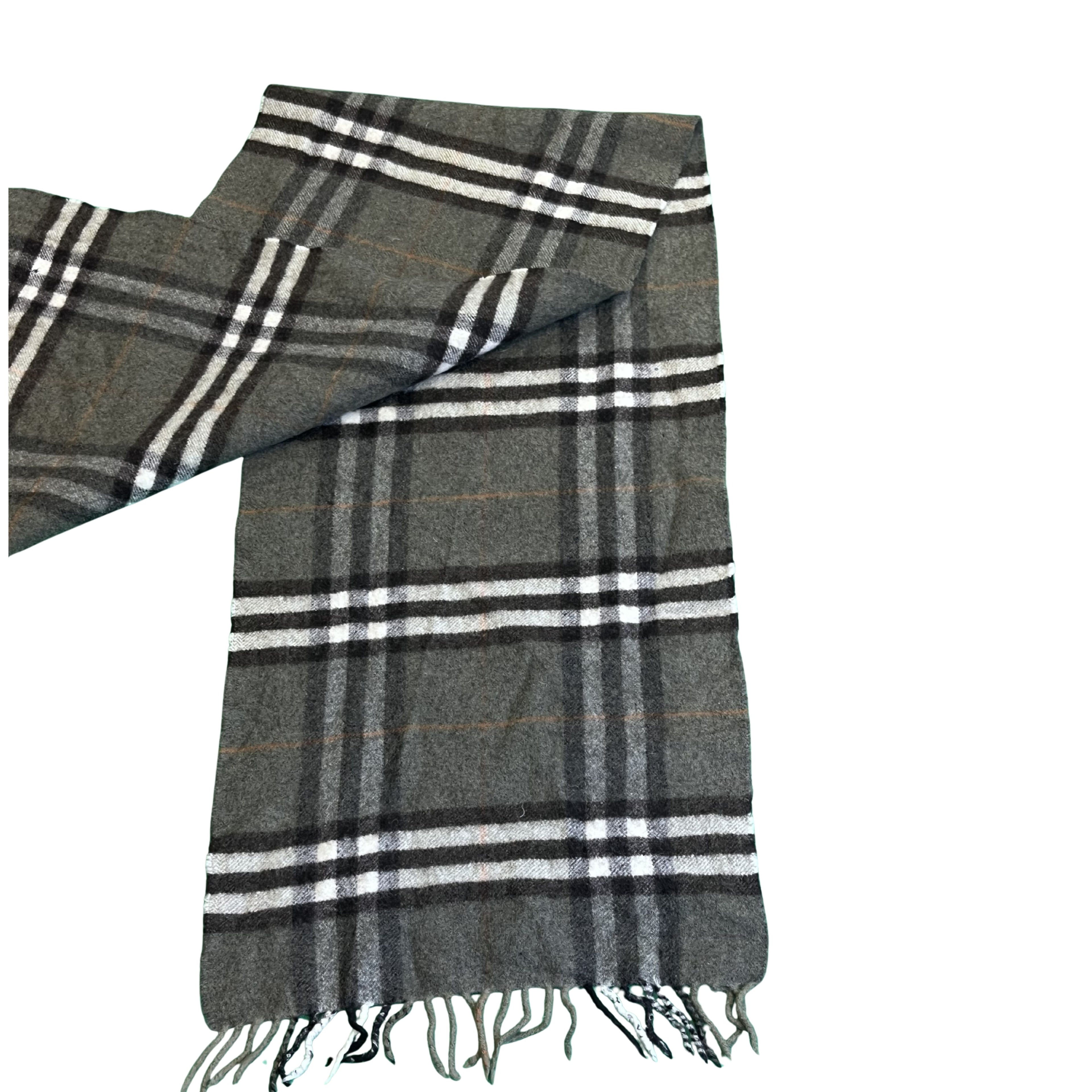 Burberry šedá kostkovaná šála