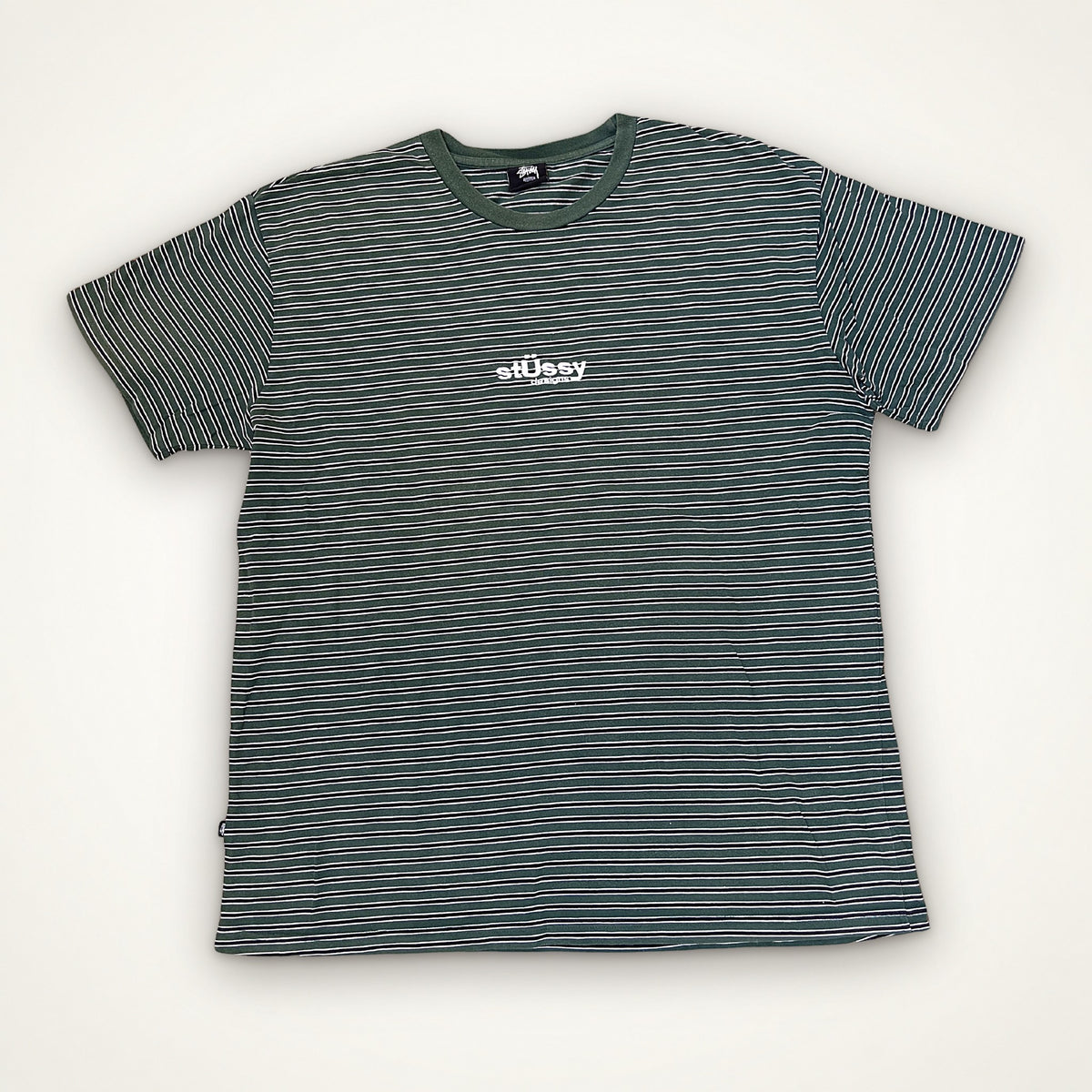 Stussy Australia Striped T-Shirt – Green XL