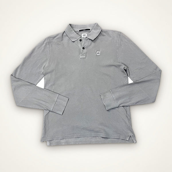 C.P. Company Slim Fit Longsleeve Polo (Grey)