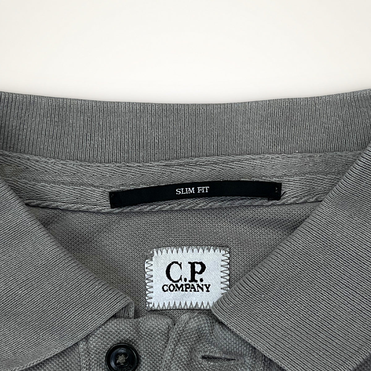 C.P. Company Slim Fit Longsleeve Polo (Grey)