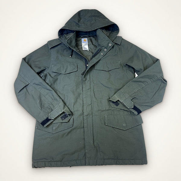 Carhartt zateplená parka s kapucí (army green)