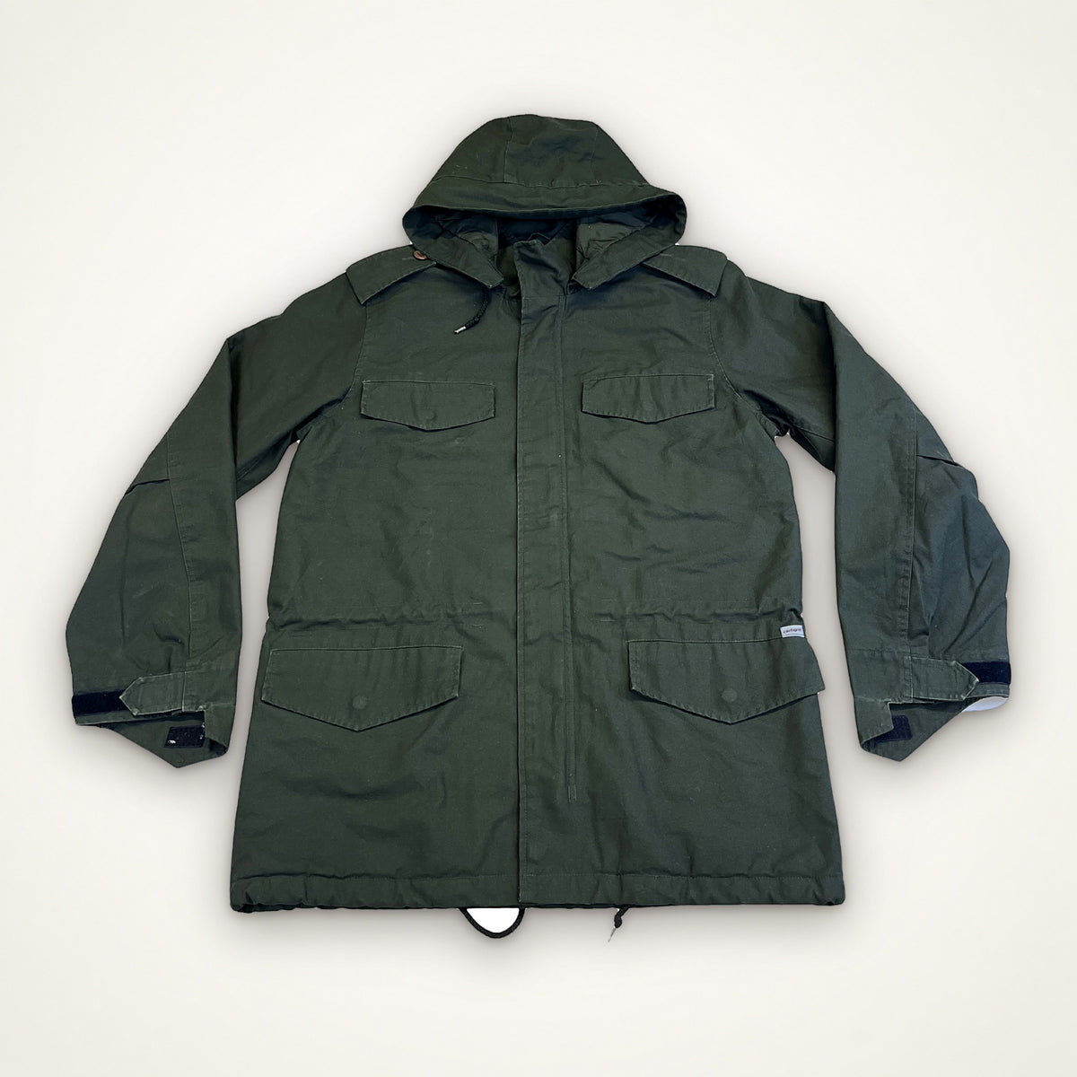 Carhartt zateplená parka s kapucí (army green)