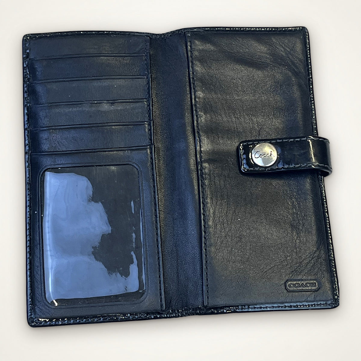 Coach Signature Long Wallet (Black)