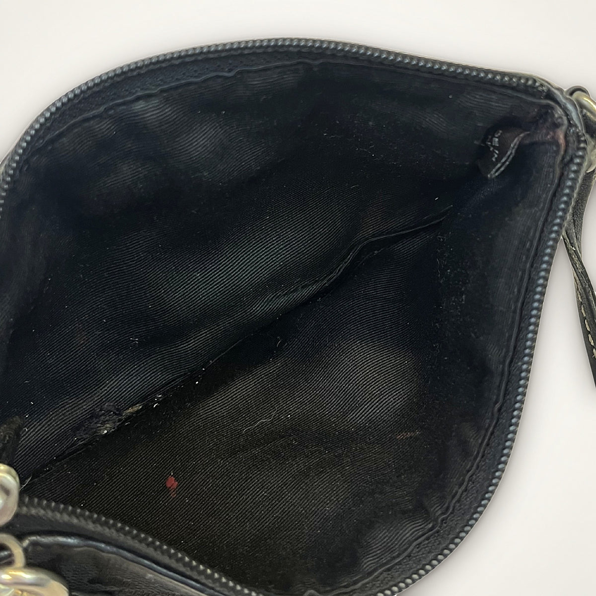 Coach Signature Wristlet Pouch (Black)