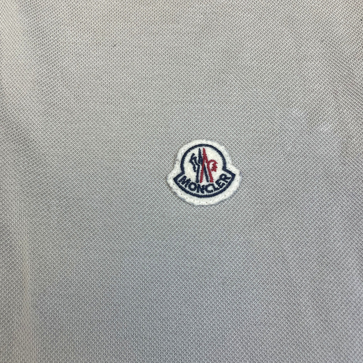 Moncler Tricolor Collar Polo (Grey)