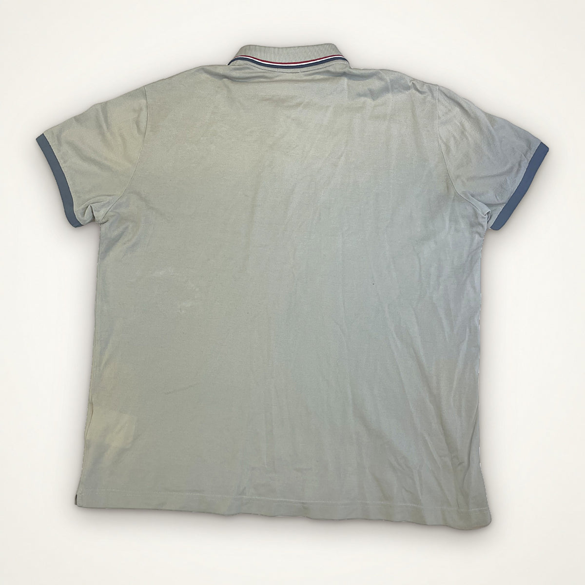 Moncler Tricolor Collar Polo (Grey)