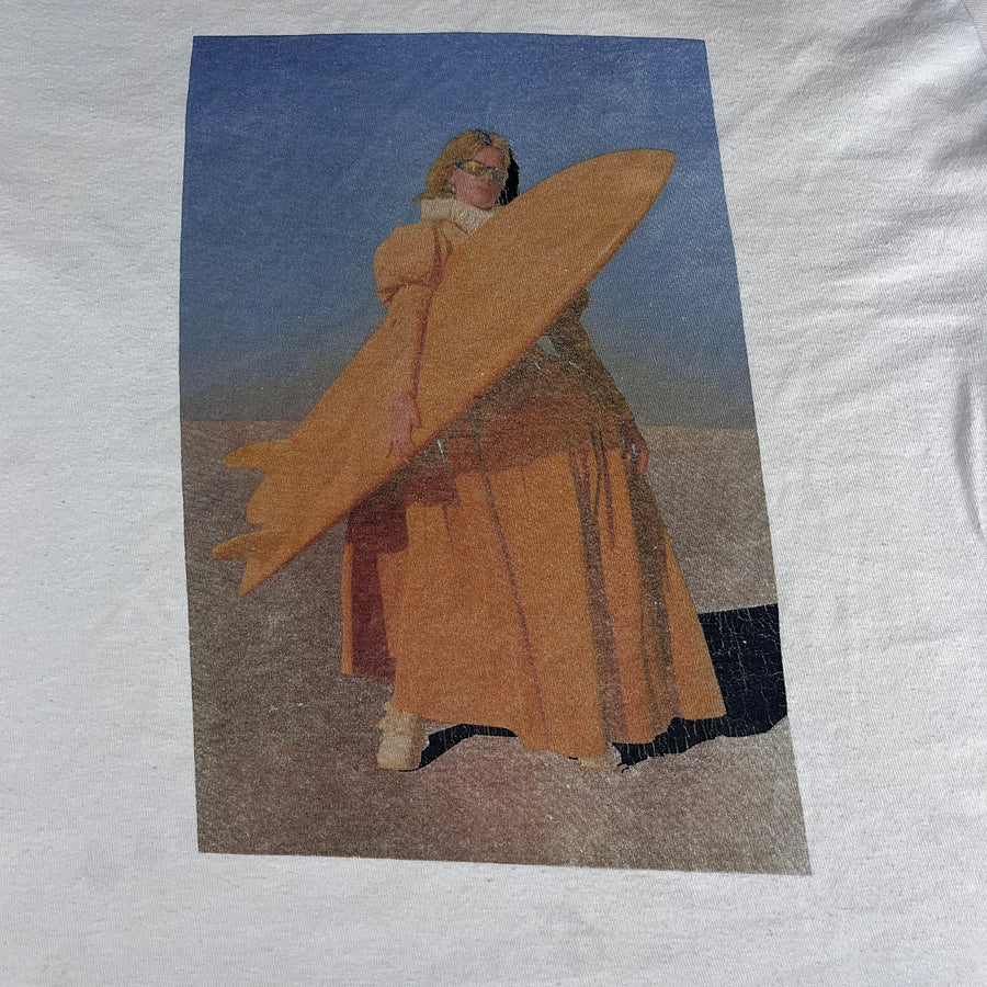 Stüssy Art Graphic Tee "Surfer Girl" – White / S