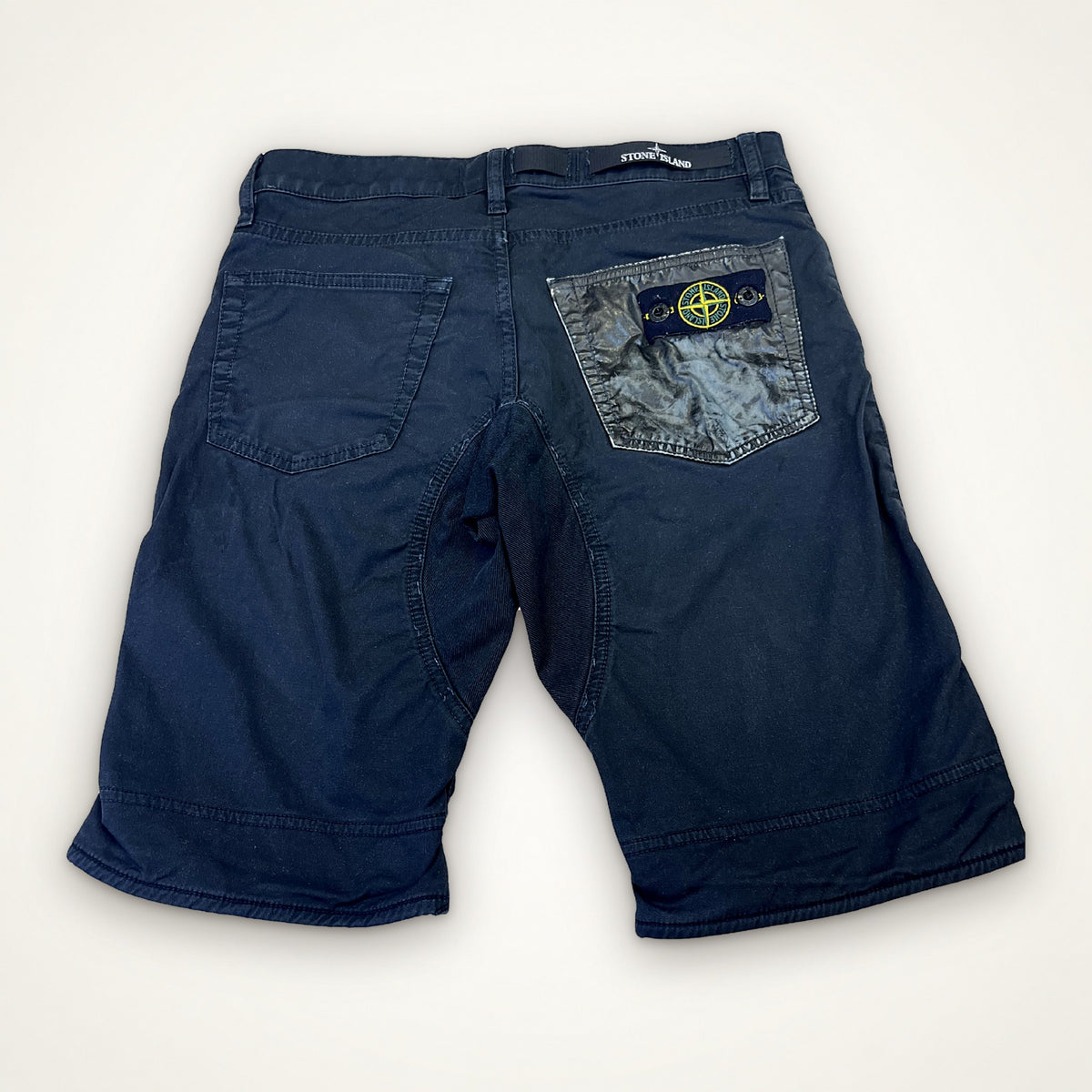 Stone Island Junior kraťasy (tmavě modré, badge pocket)