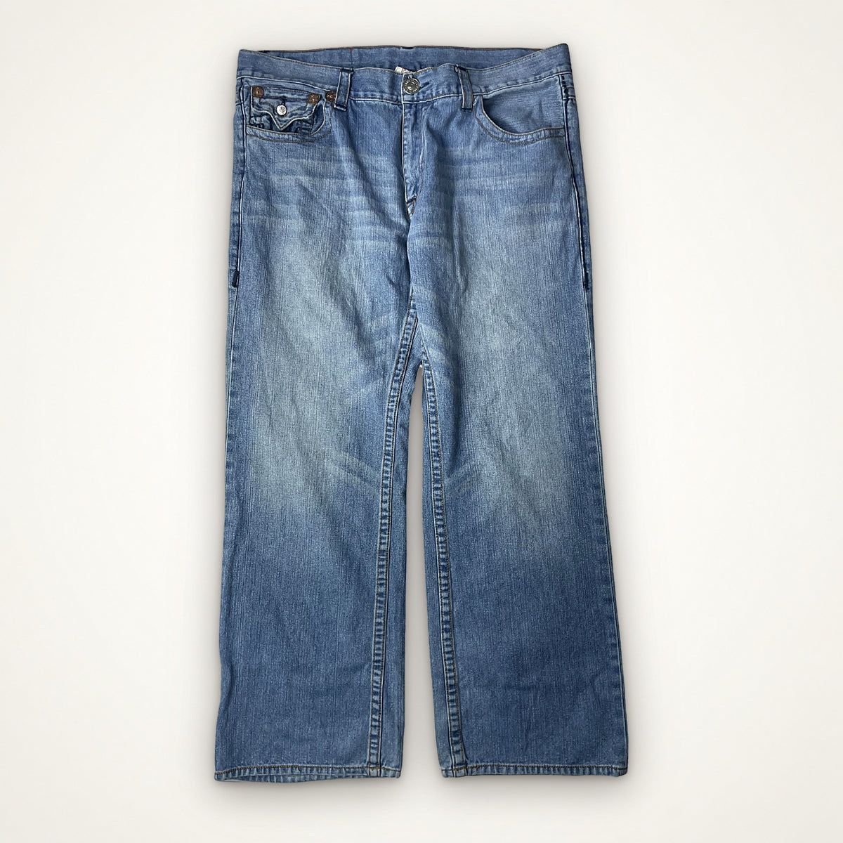 True Religion Billy Bootcut Jeans Light Blue