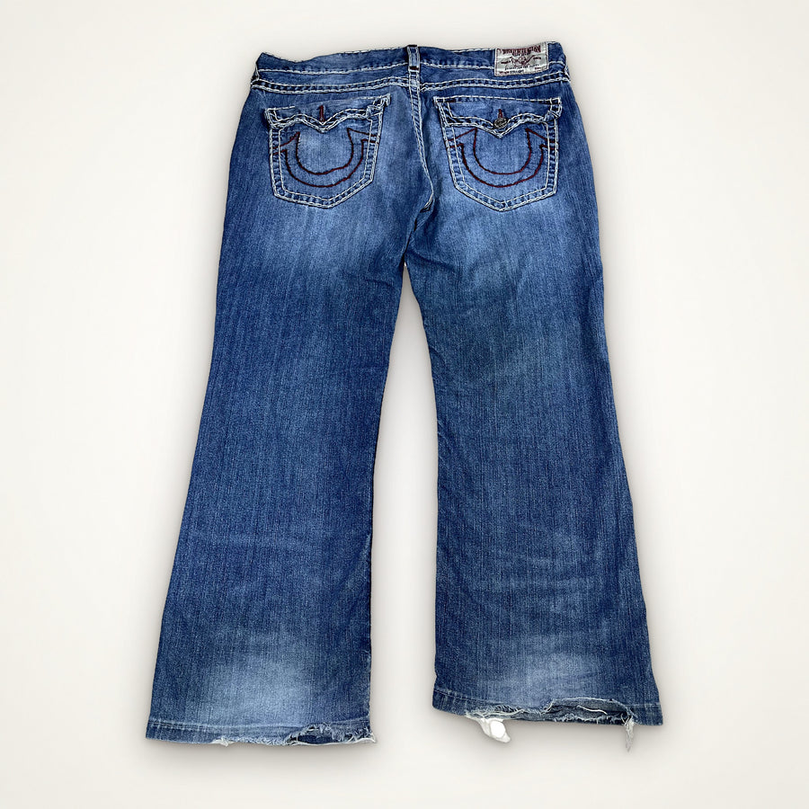 TRUE RELIGION BOOTCUT – LIGHT WASH RED STITCH