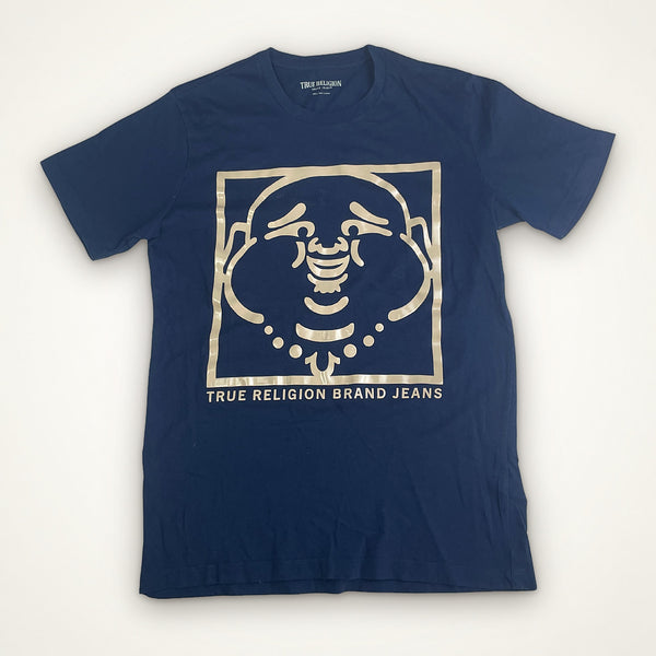 True Religion Buddha Logo Tee (Navy)