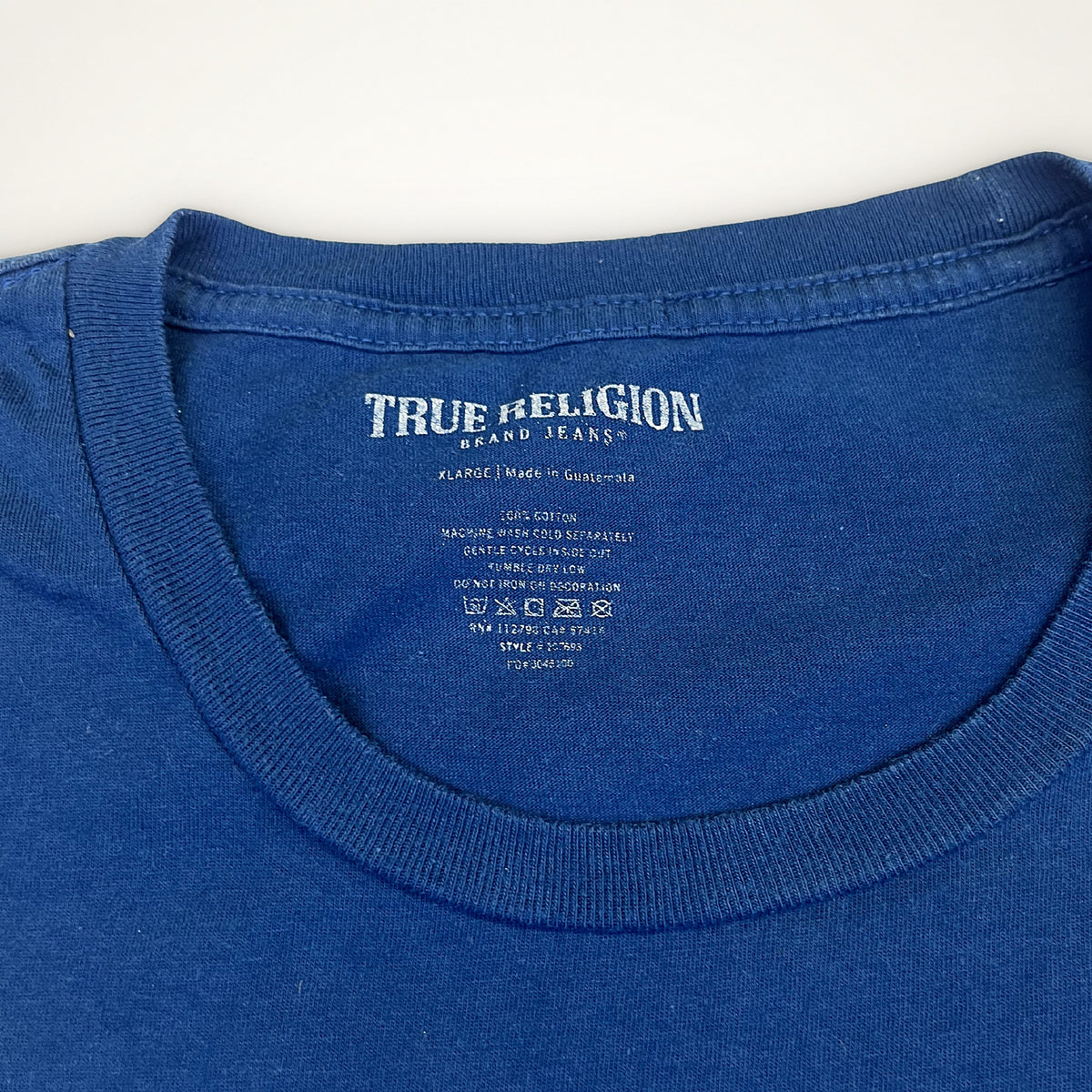 True Religion modré tričko (logo)