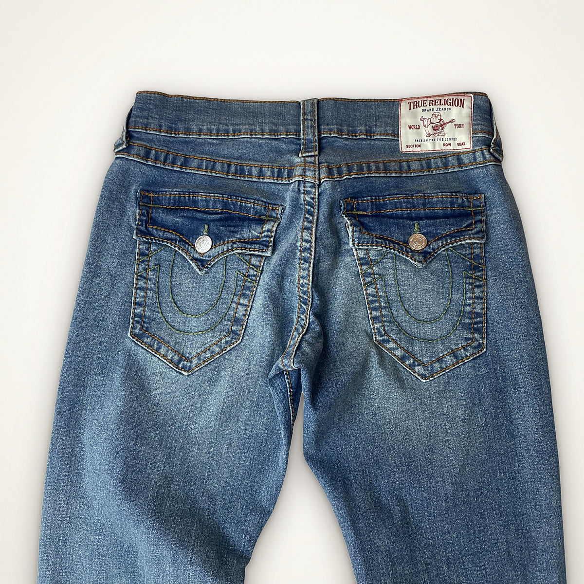 True Religion Ricky Straight Jeans Light Blue