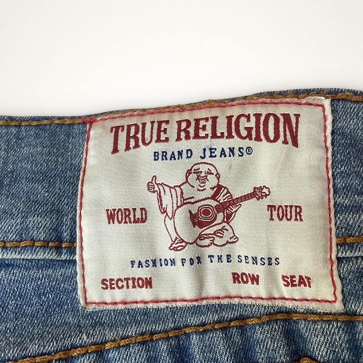 True Religion Ricky Straight Jeans Light Blue