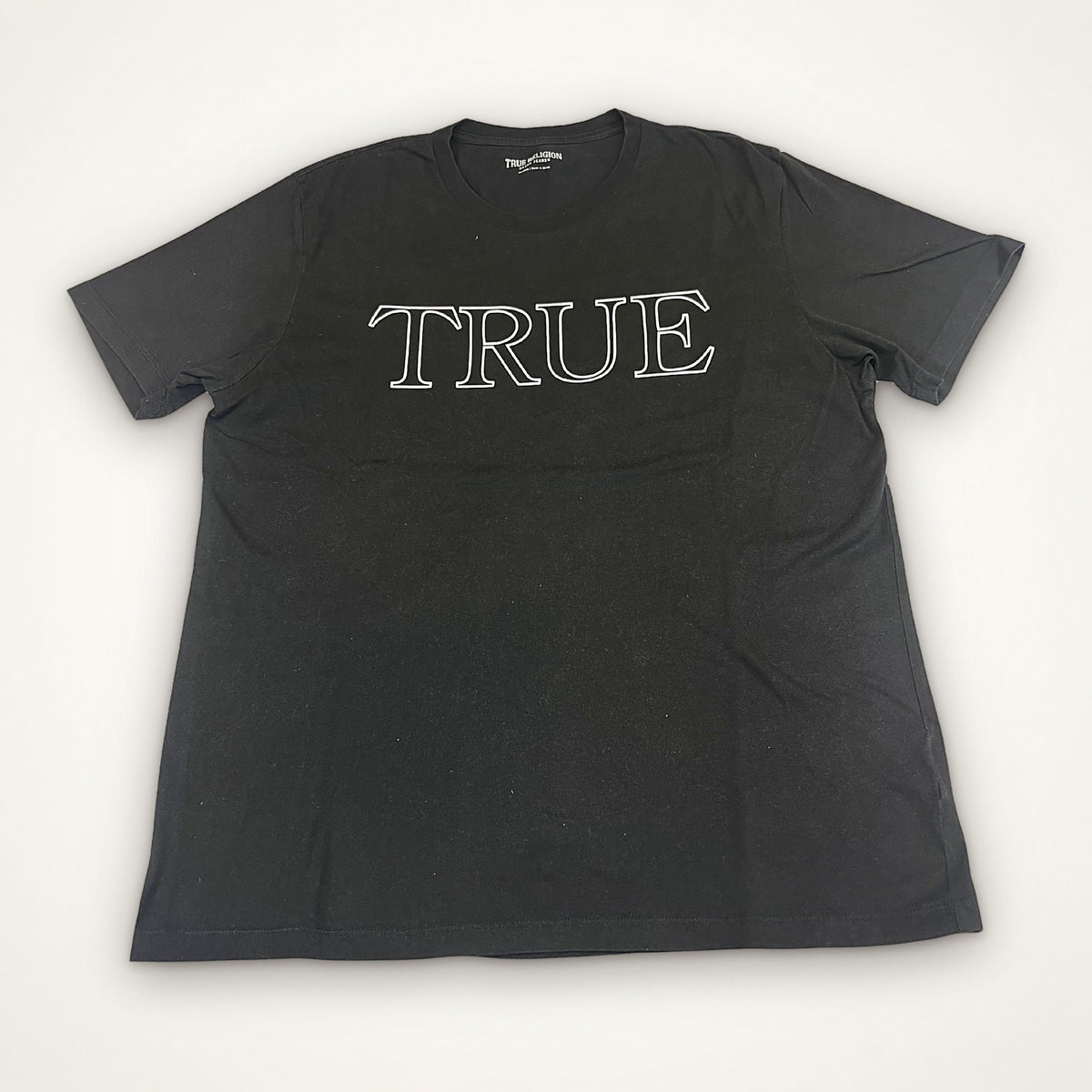 True Religion “TRUE / RLGN” tričko (black)