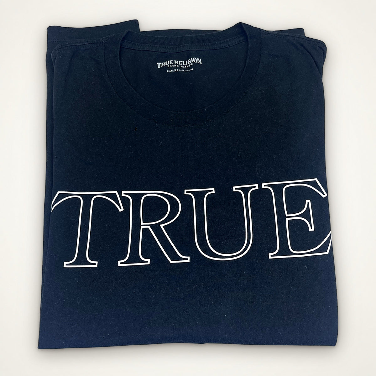 True Religion “TRUE / RLGN” tričko (black)