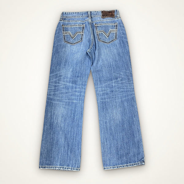Vintage Washed Straight Denim