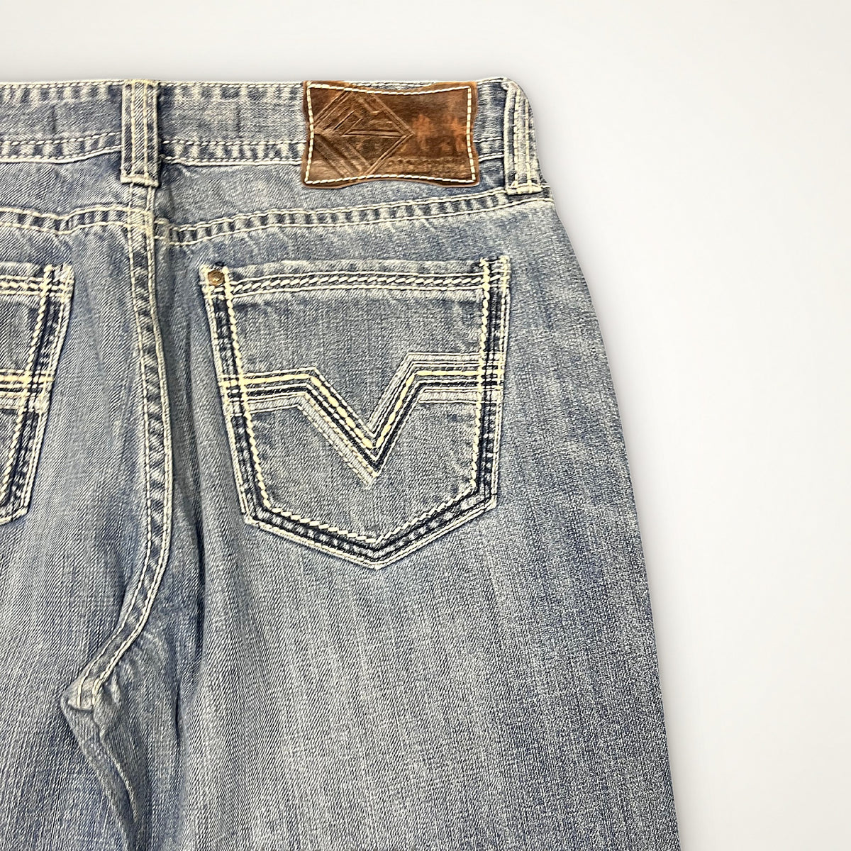 Vintage Washed Straight Denim