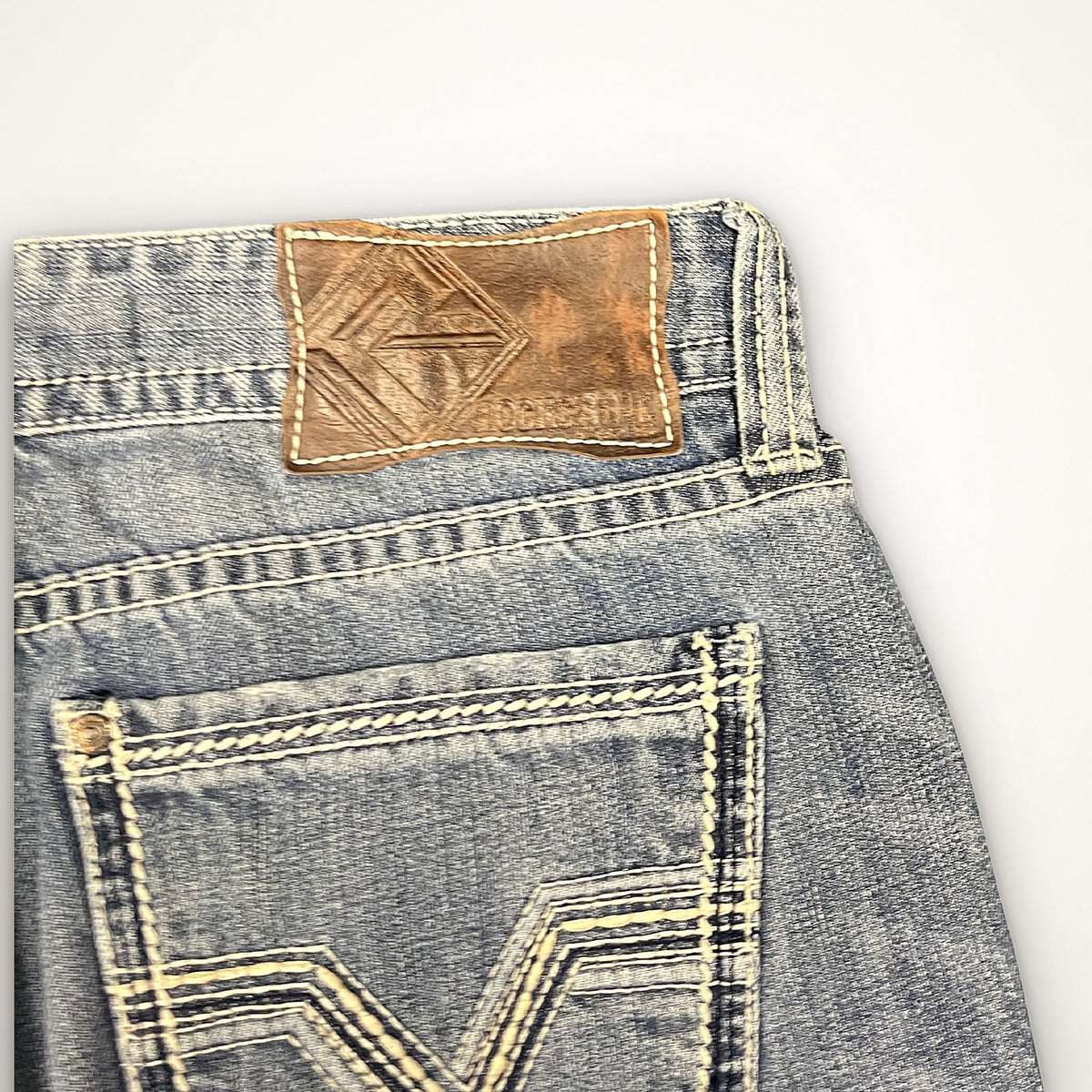 Vintage Washed Straight Denim